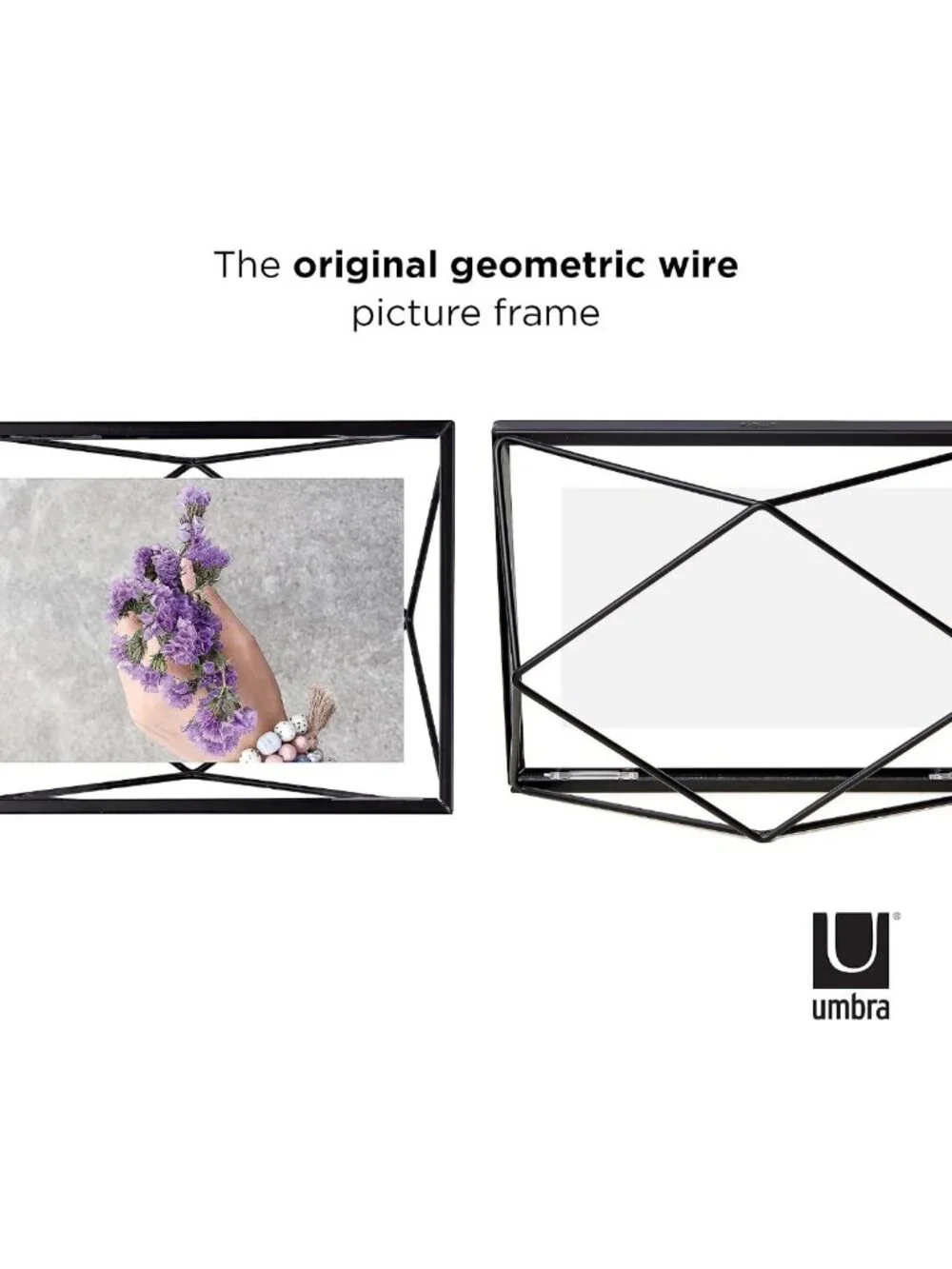 Modern Floating Metal Picture Frame 4x6 - Stylish Wall Decor for Home or Office